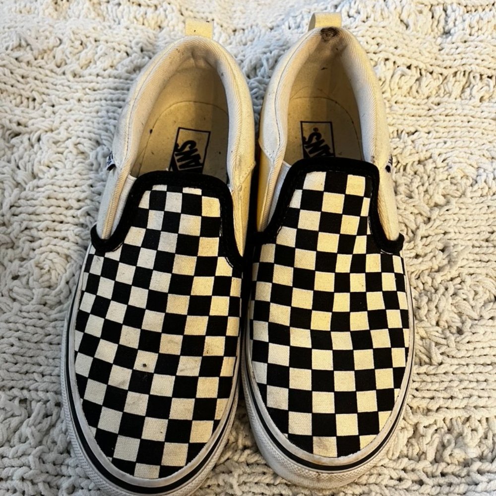 Black and White Checkers Vans